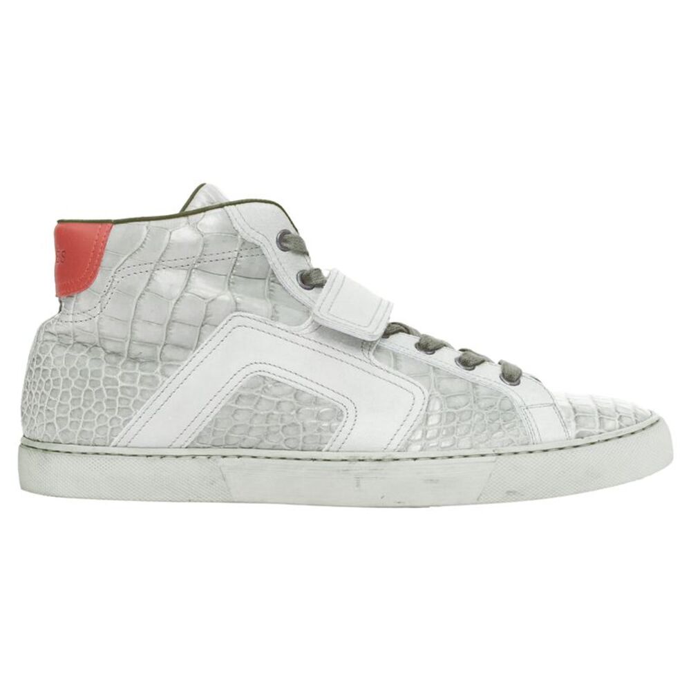Hermes croc leather colorblock high top sneaker Kanye West